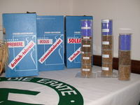 Img. 10 - 3 : Vyroben osivo cukrovky a modely se vzorky z dl...